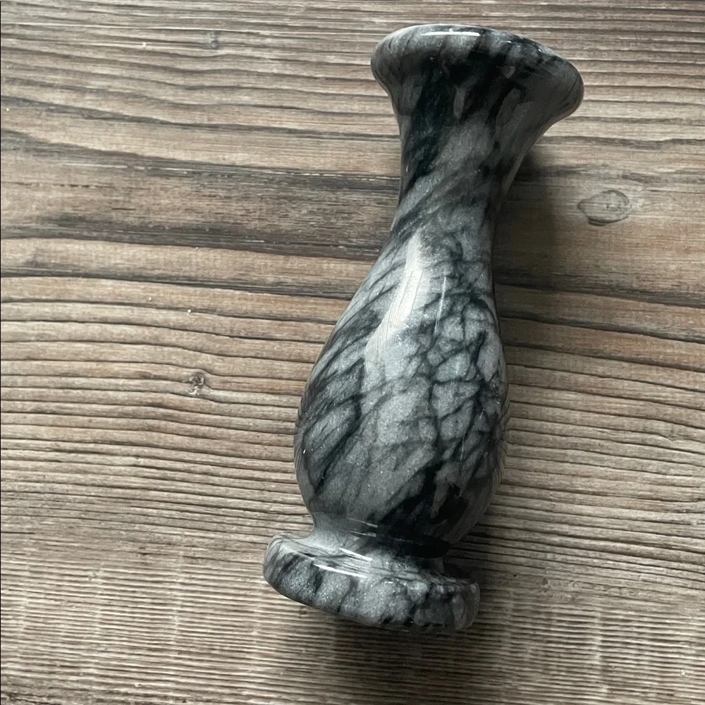 Elegant Black Marble Vase